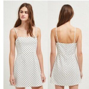French Connection Whisper Polka Dot Mini Dress - Women Size 12